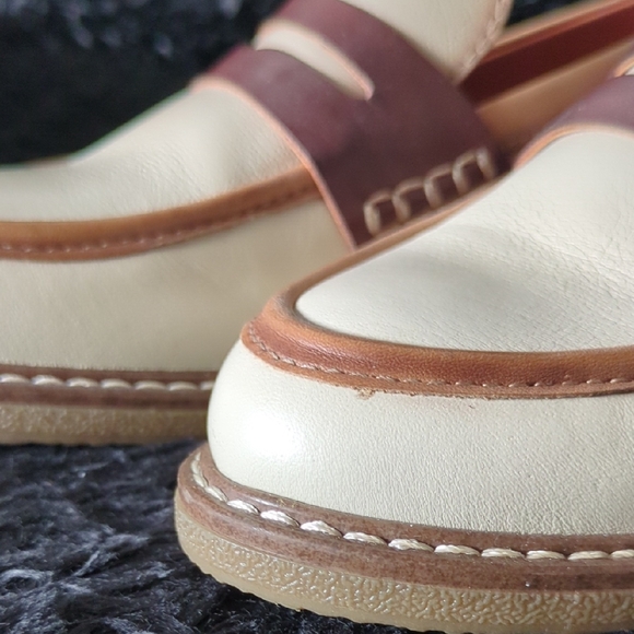 PIKOLINOS Cream and Brown Loafers - Picture 4 of 7